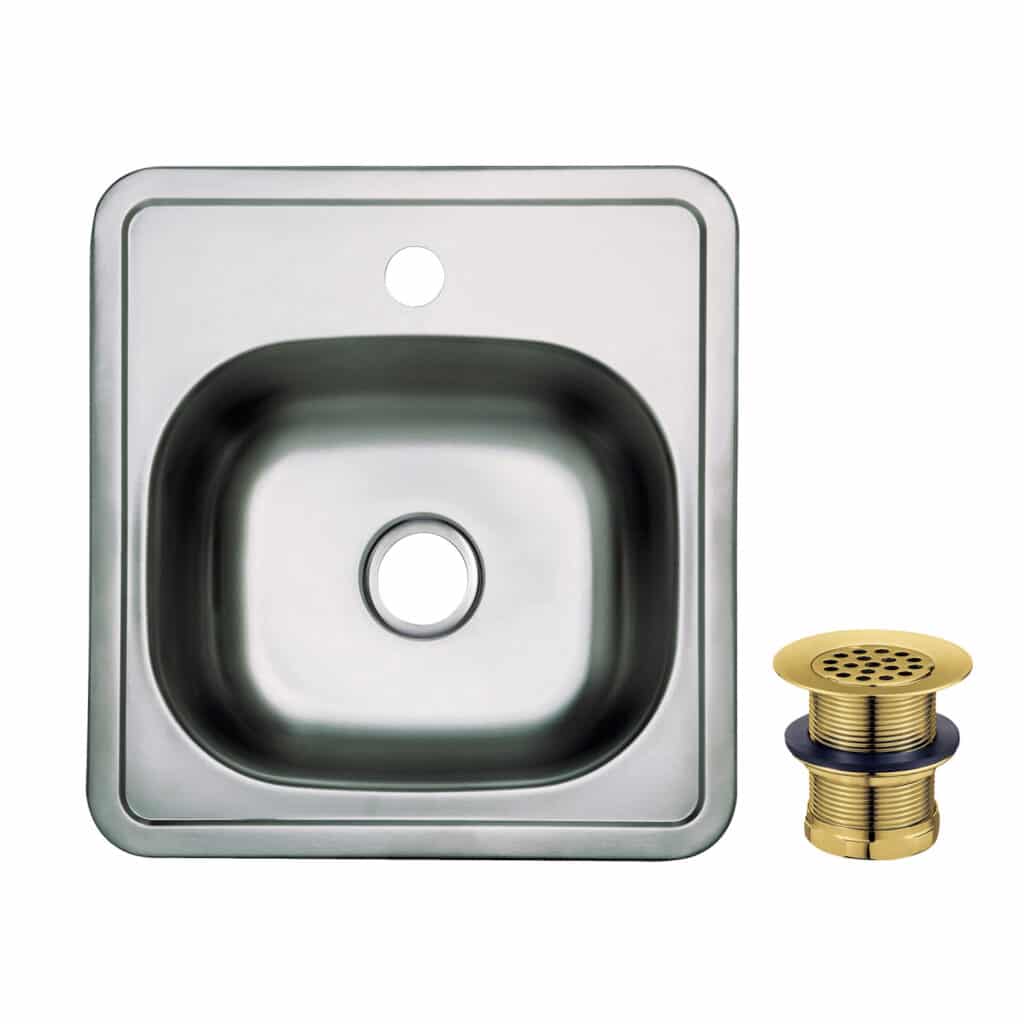 Stainless Steel/Brushed Brass
