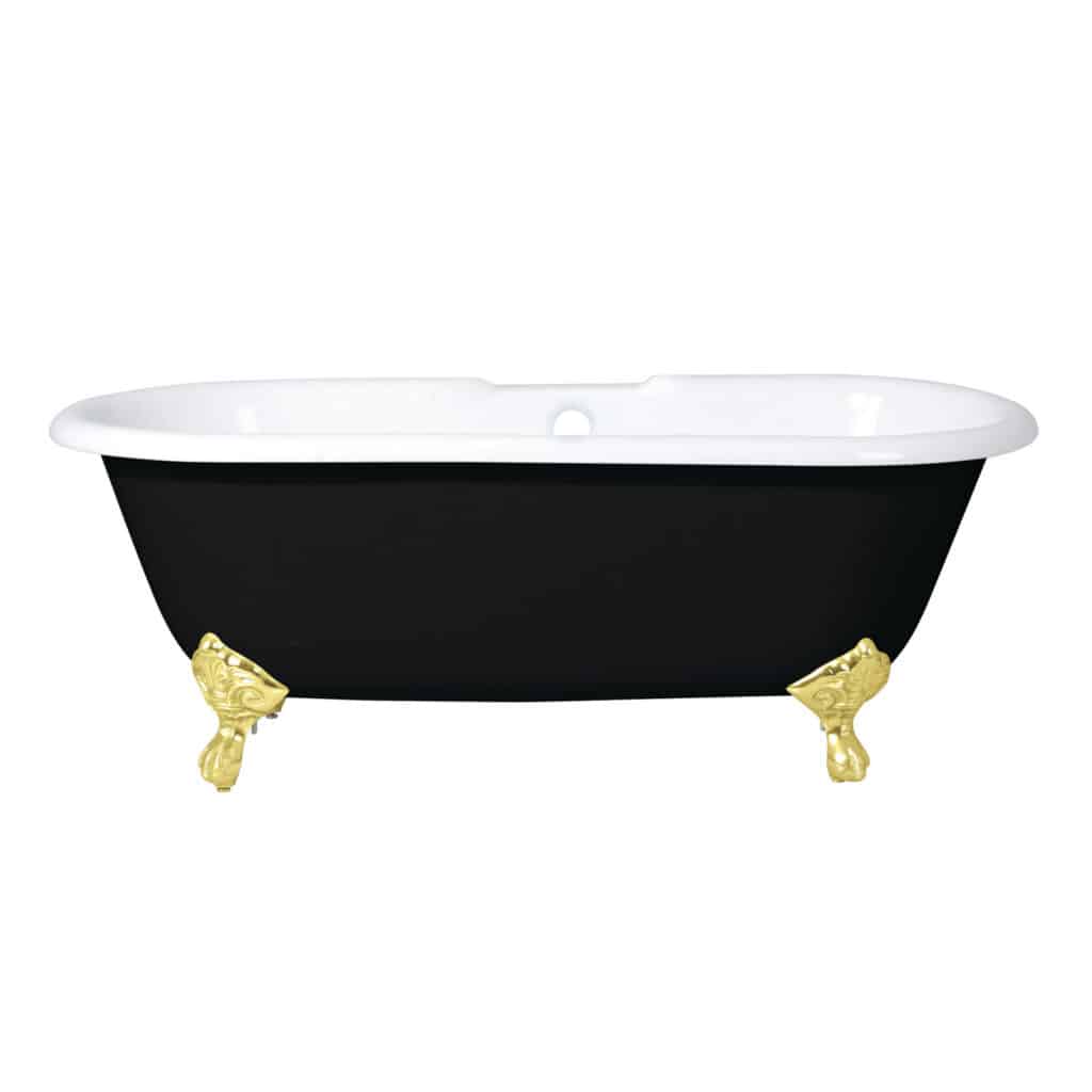 Black/White/Polished Brass