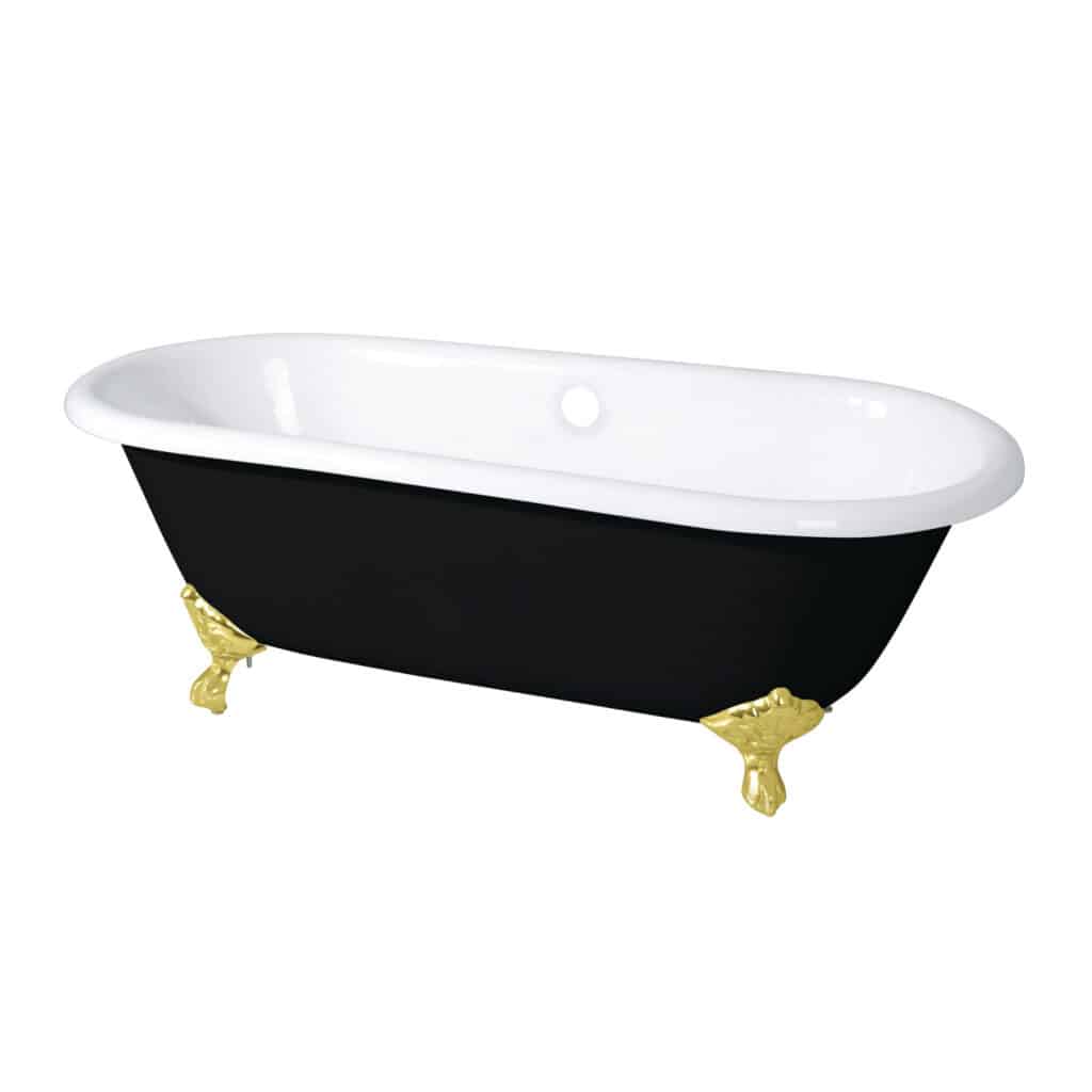 Black/White/Polished Brass